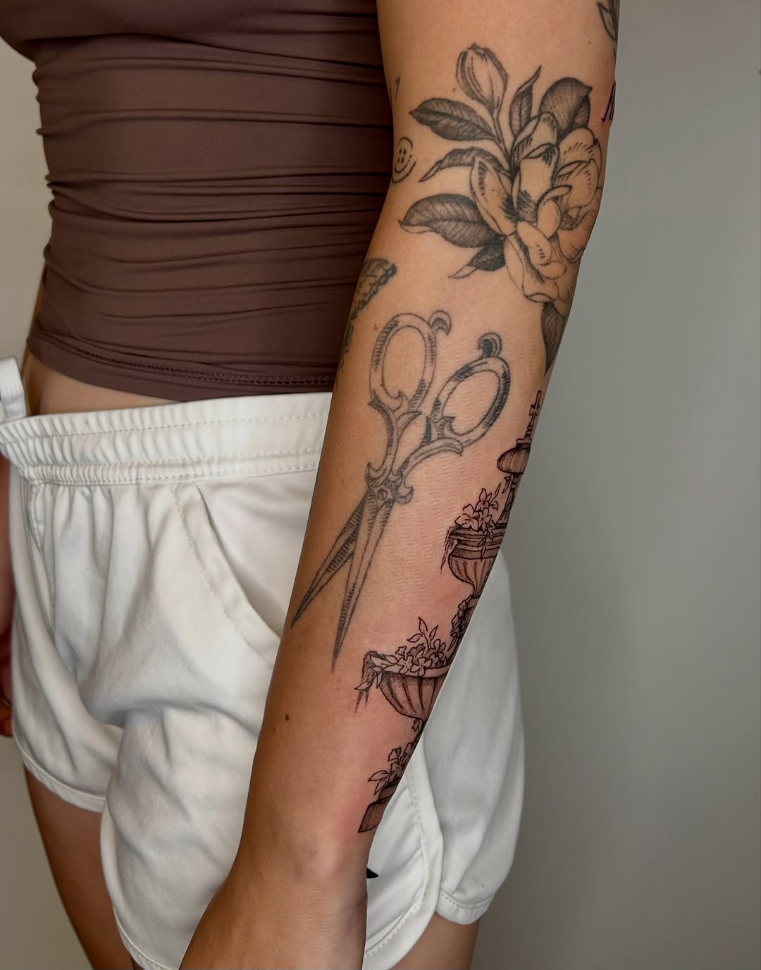 Tattoo by @allieb.tats — illustrative, black_and_grey