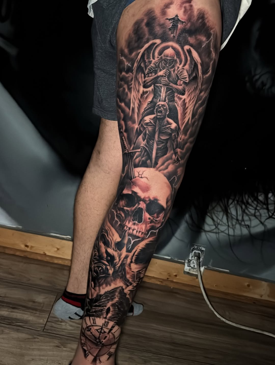 Tattoo by @crea8tive_director โ black_and_grey, realism