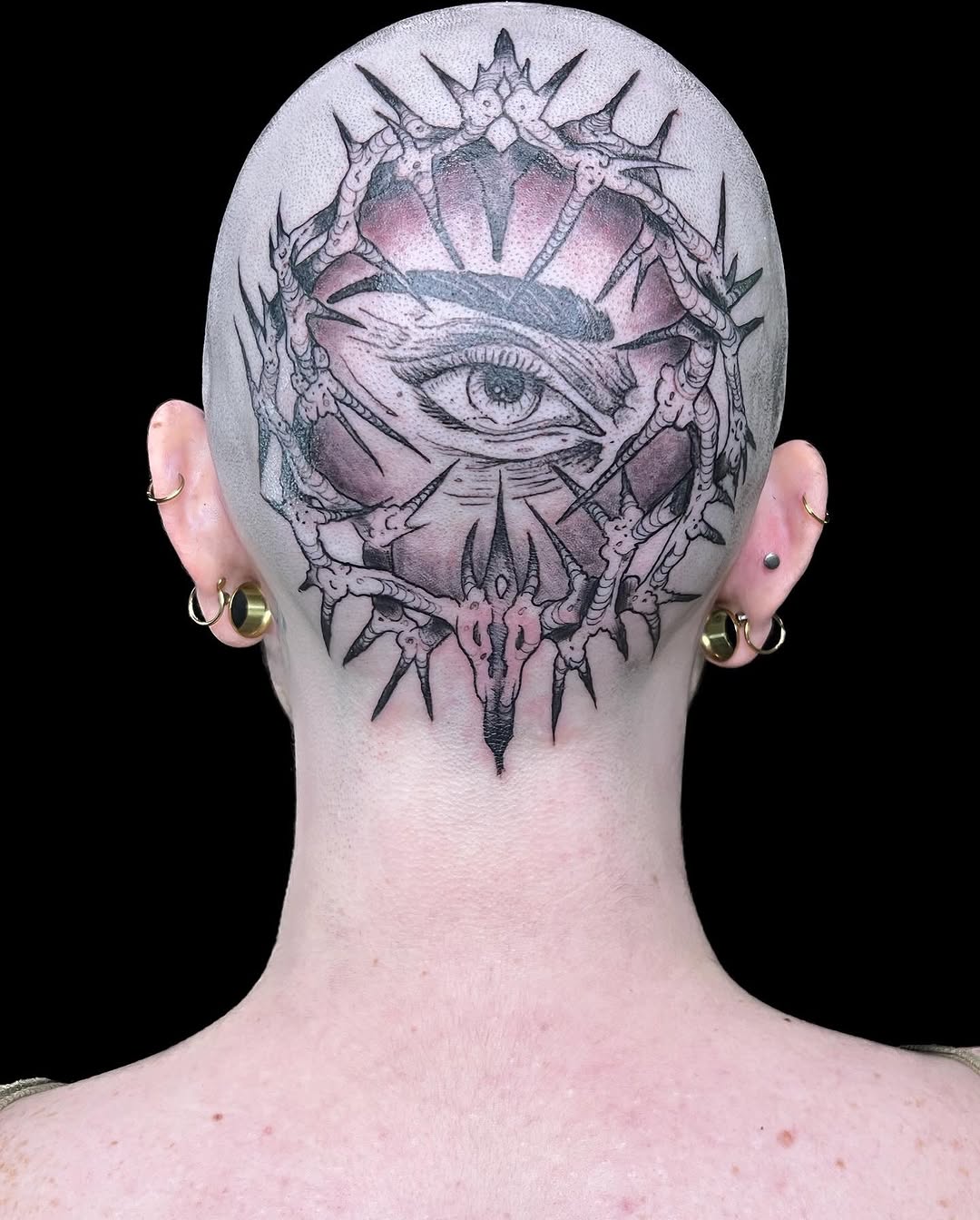 Tattoo by @killgore.ink — blackwork, illustrative