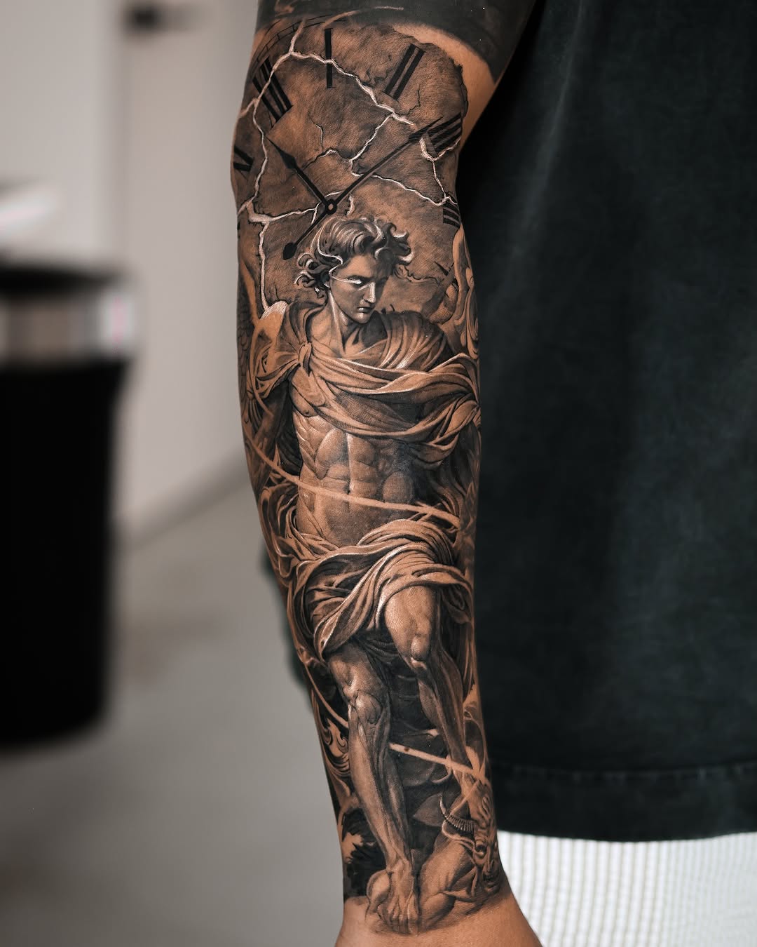Tattoo by @tattooist_reset — realism, black_and_grey