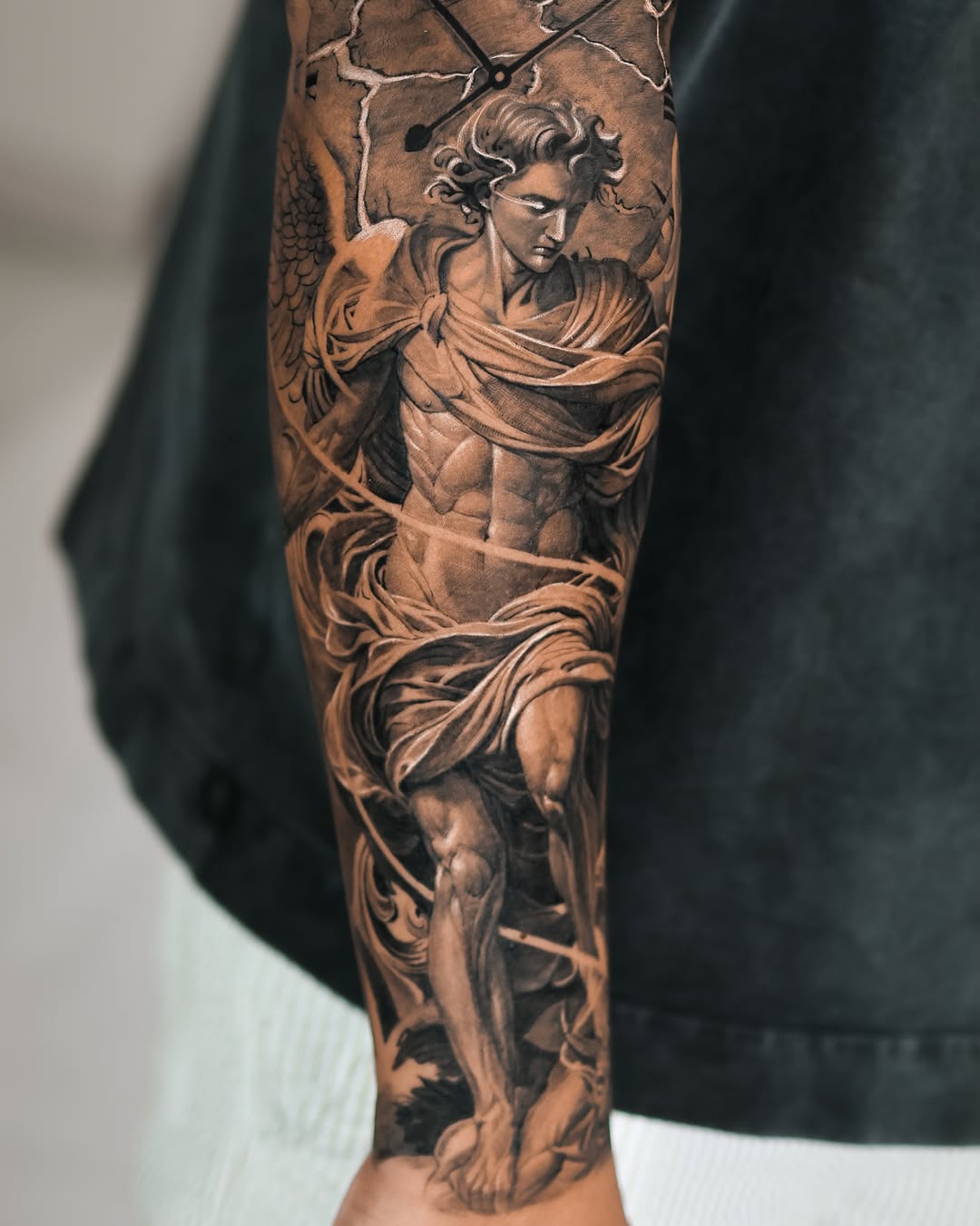 Tattoo by @tattooist_reset — realism, black_and_grey