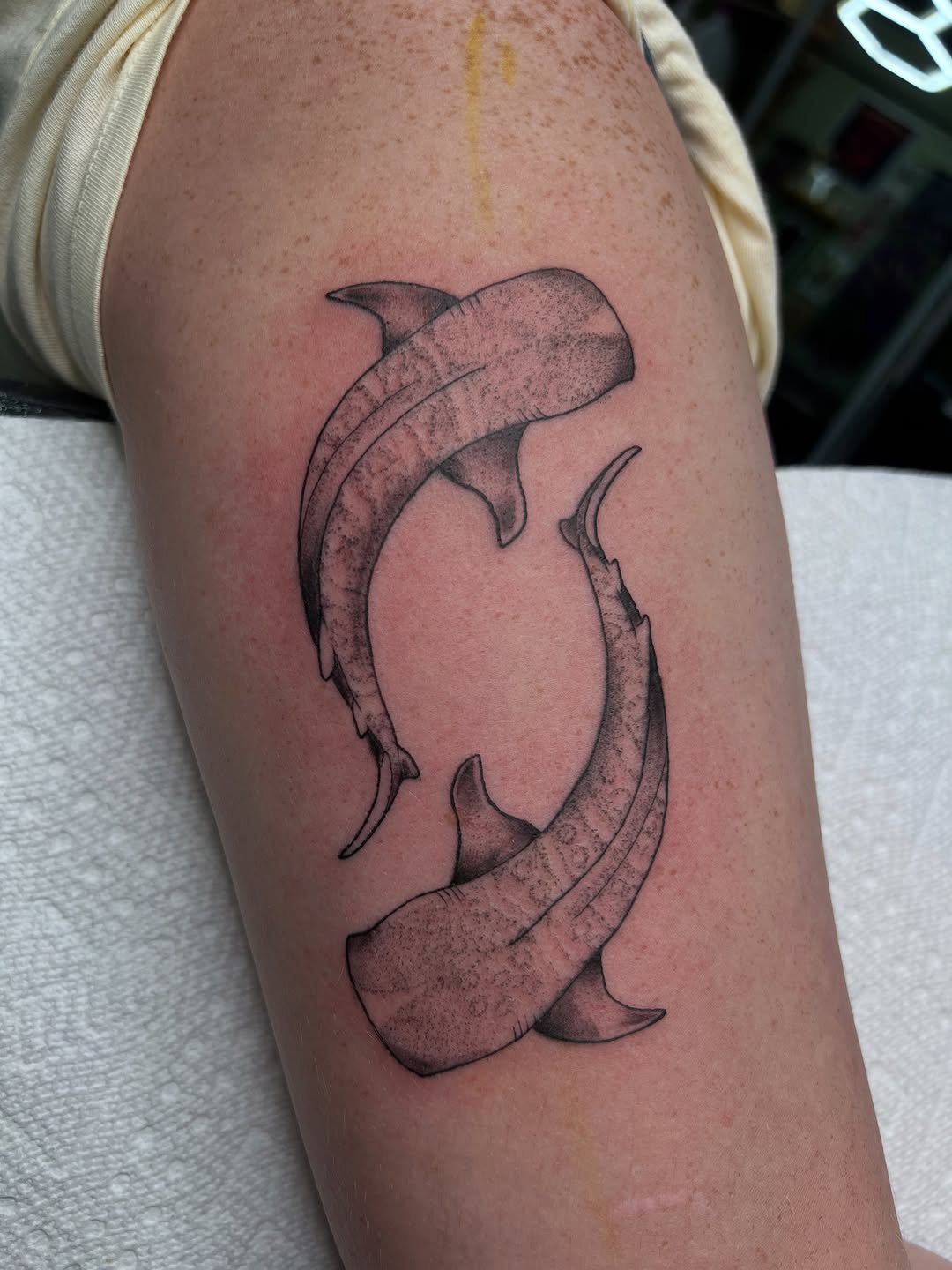 Tattoo by @cash_monii_tattoos — black_and_grey