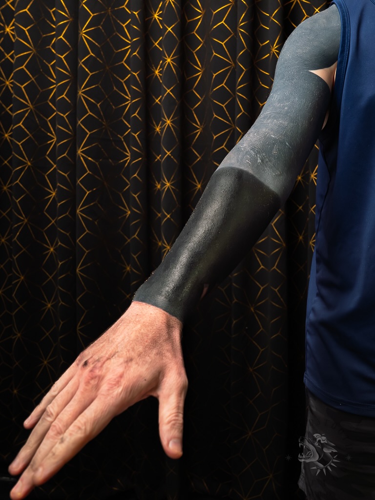Tattoo by @sacredhound.ttt — blackwork