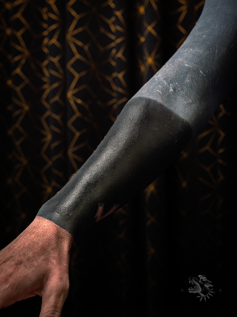 Tattoo by @sacredhound.ttt — blackwork