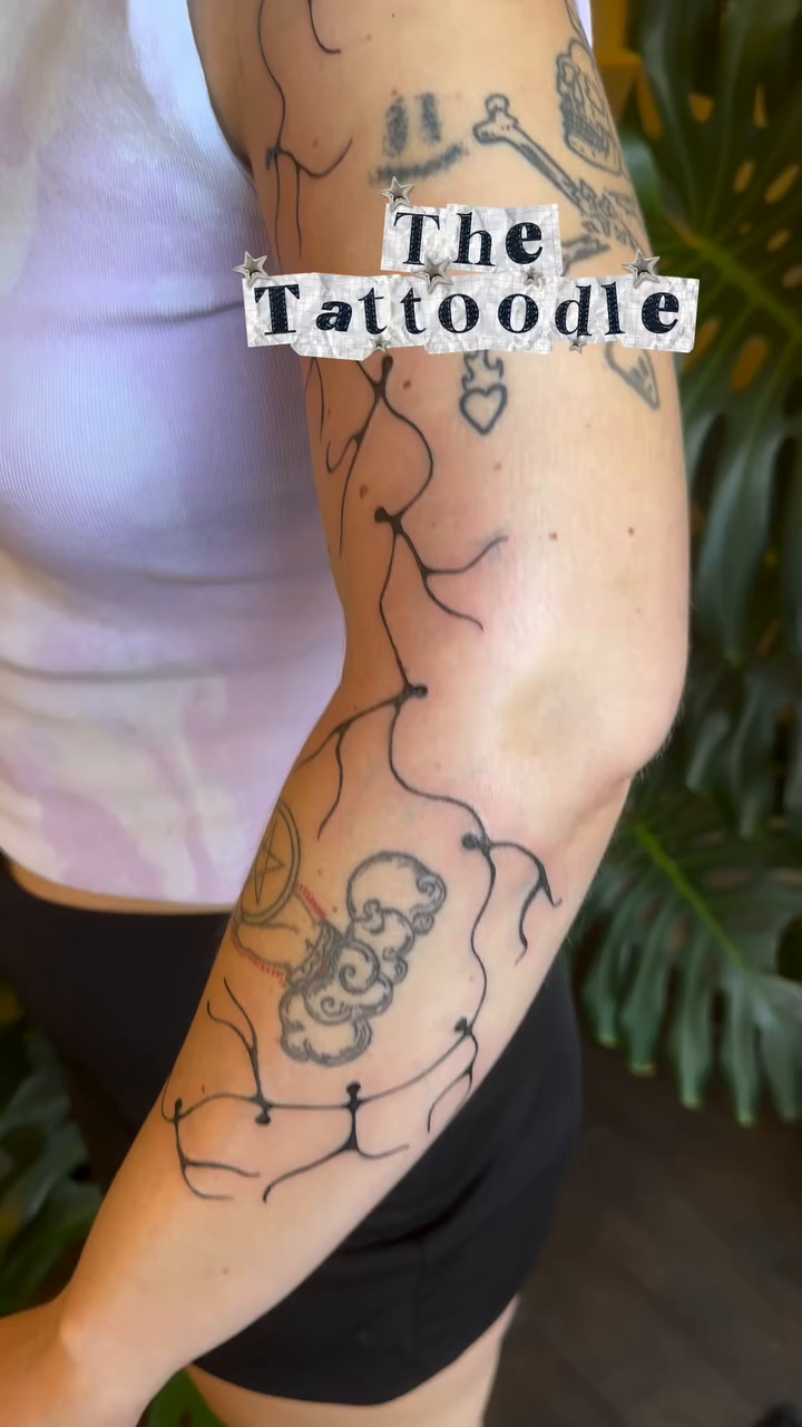 Tattoo by @sarahransom.tattoos — illustrative, blackwork