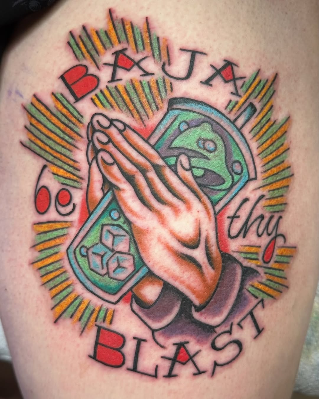 Tattoo by @today.jr — american_traditional, lettering_script