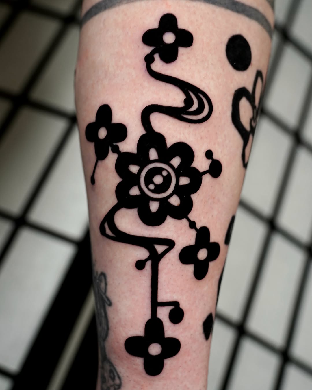Tattoo by @hunter.haze.tattoos — blackwork