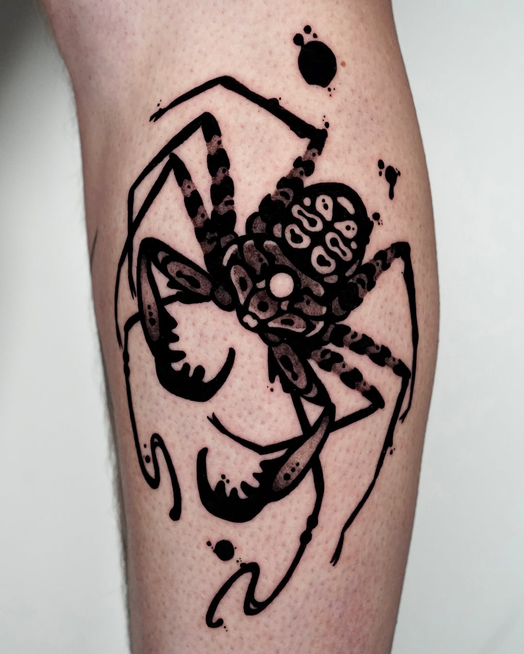 Tattoo by @hunter.haze.tattoos — blackwork