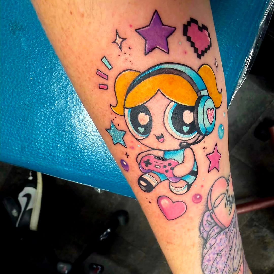 Tattoo by @chimera_ink — new_school, anime