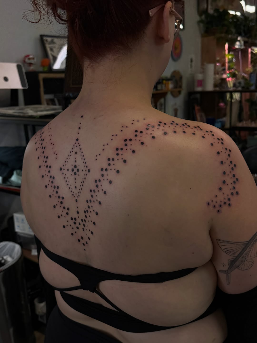 Tattoo by @mvillarreal.ink β dotwork, geometric