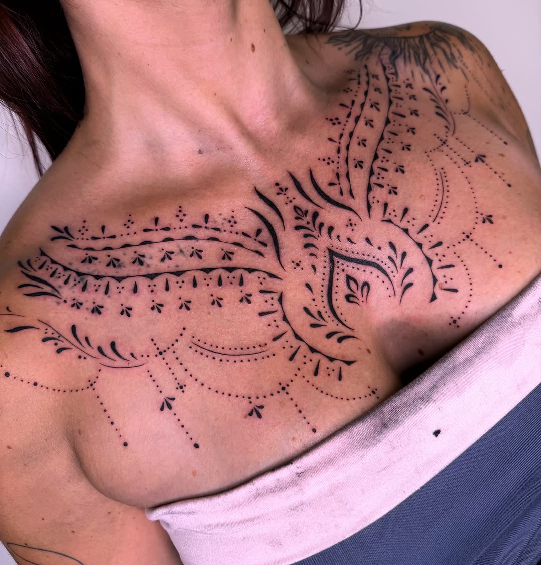 Tattoo by @melissaa_lotuss — dotwork, illustrative