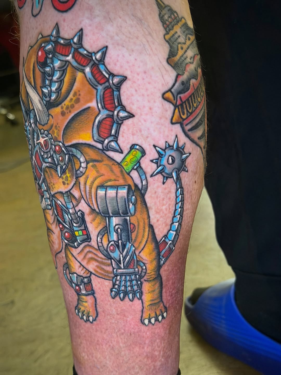Tattoo by @scruffy_tattooer — new_school, trash_polka