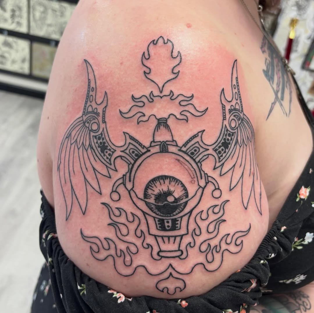 Tattoo by @kevinwadams — blackwork, geometric
