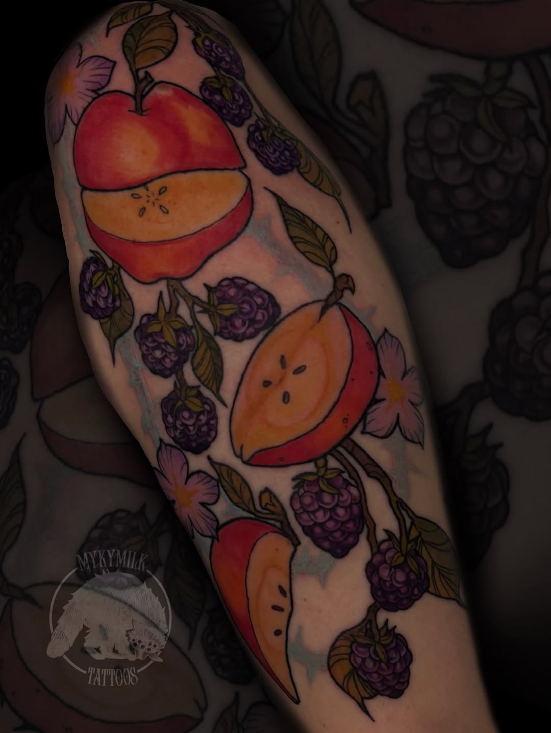 Tattoo by @mykymilk โ new_school