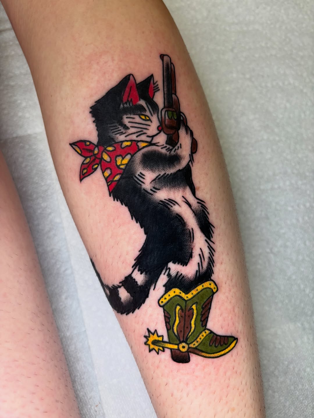 Tattoo by @aaronmasterstattoos — american_traditional, illustrative