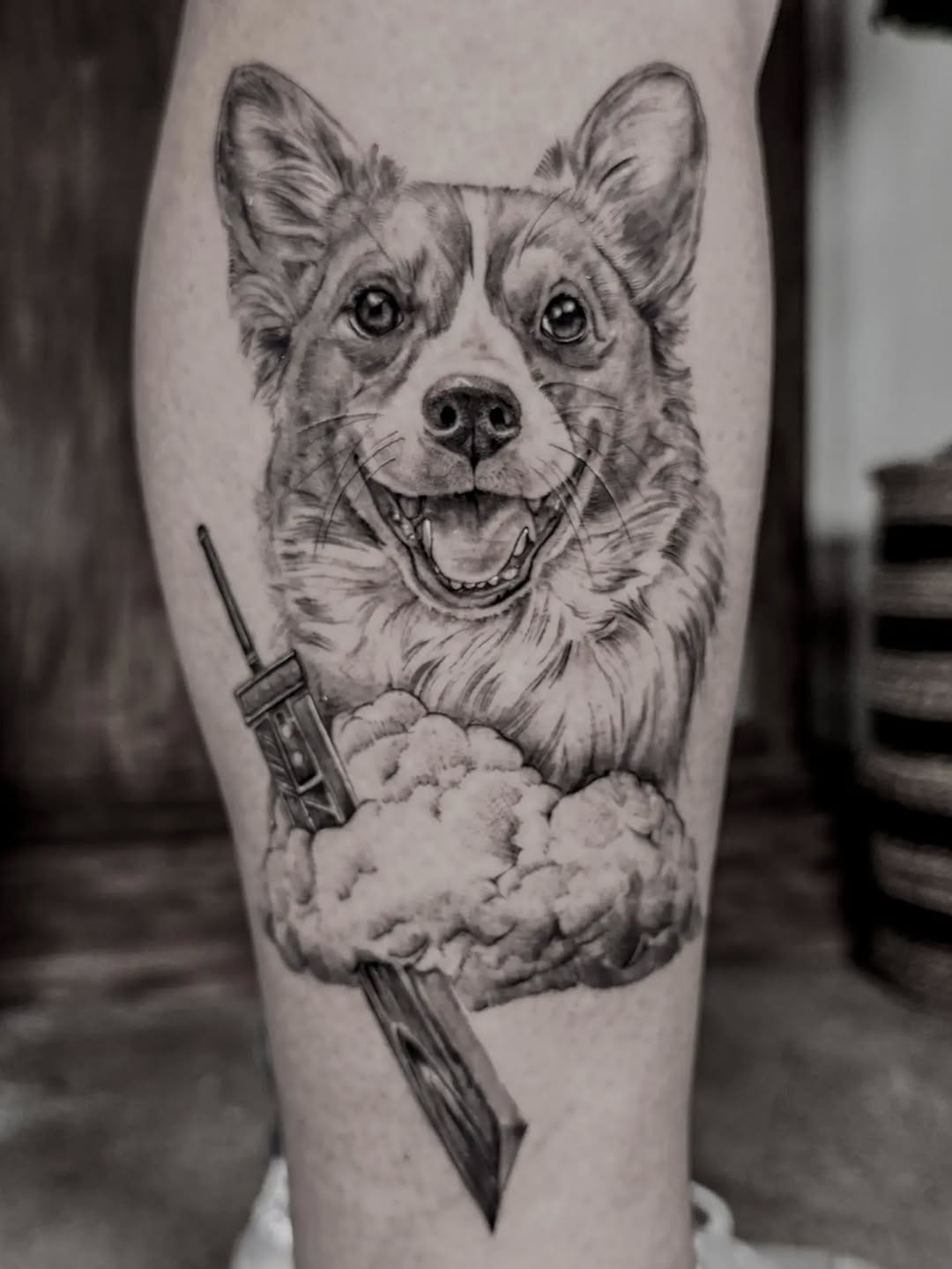 Tattoo by @dre.dayli โ realism, black_and_grey