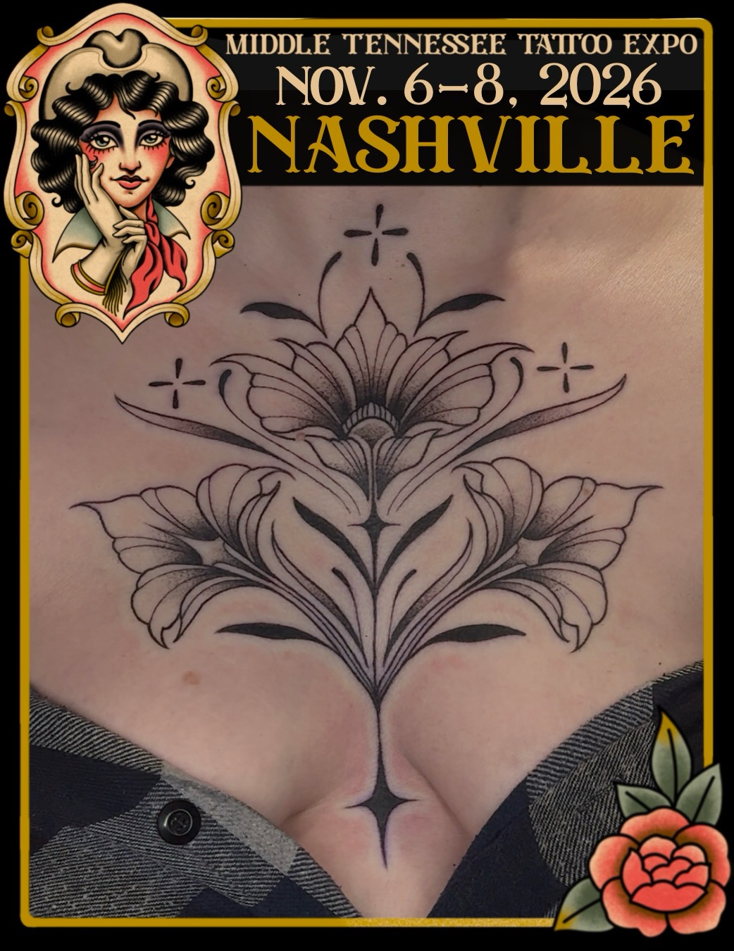 Tattoo by @aliciawhita — ornamental, black_and_grey