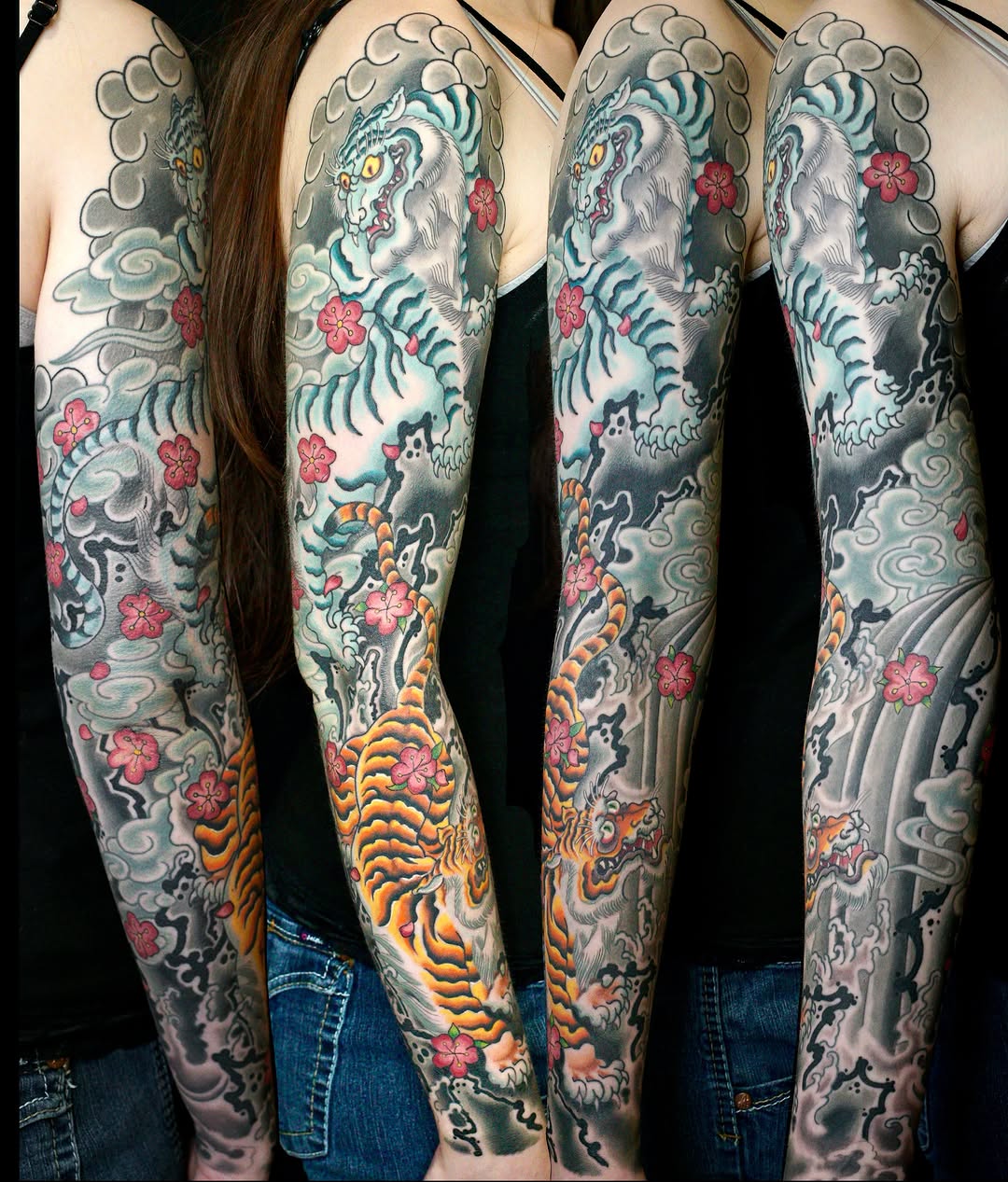Tattoo by @mikeatidwell — japanese_irezumi, black_and_grey