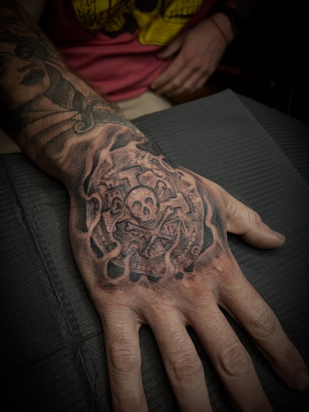 Tattoo by @osopolar_tattoos — black_and_grey, realism