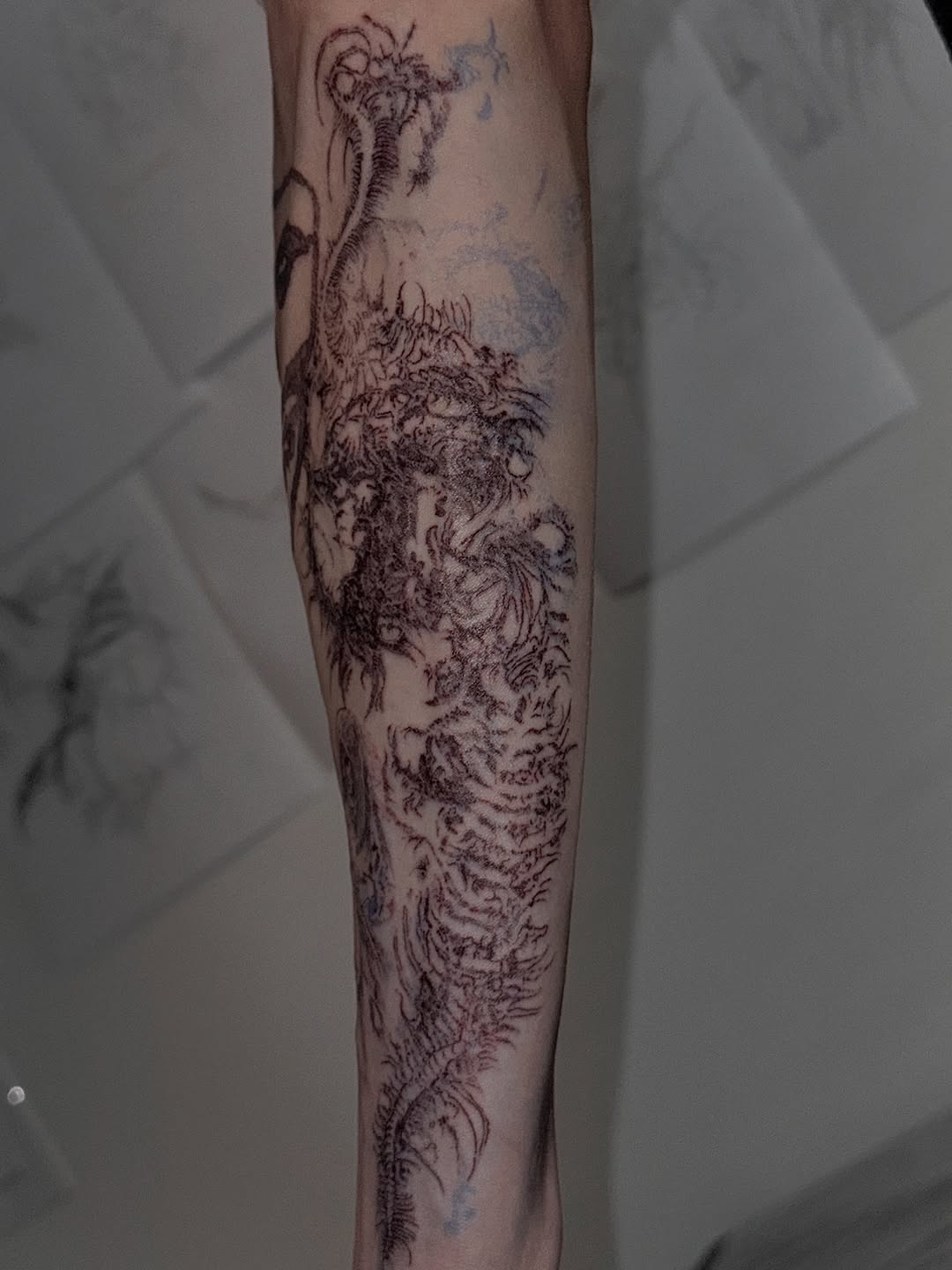 Tattoo by @sacer________ — blackwork, illustrative