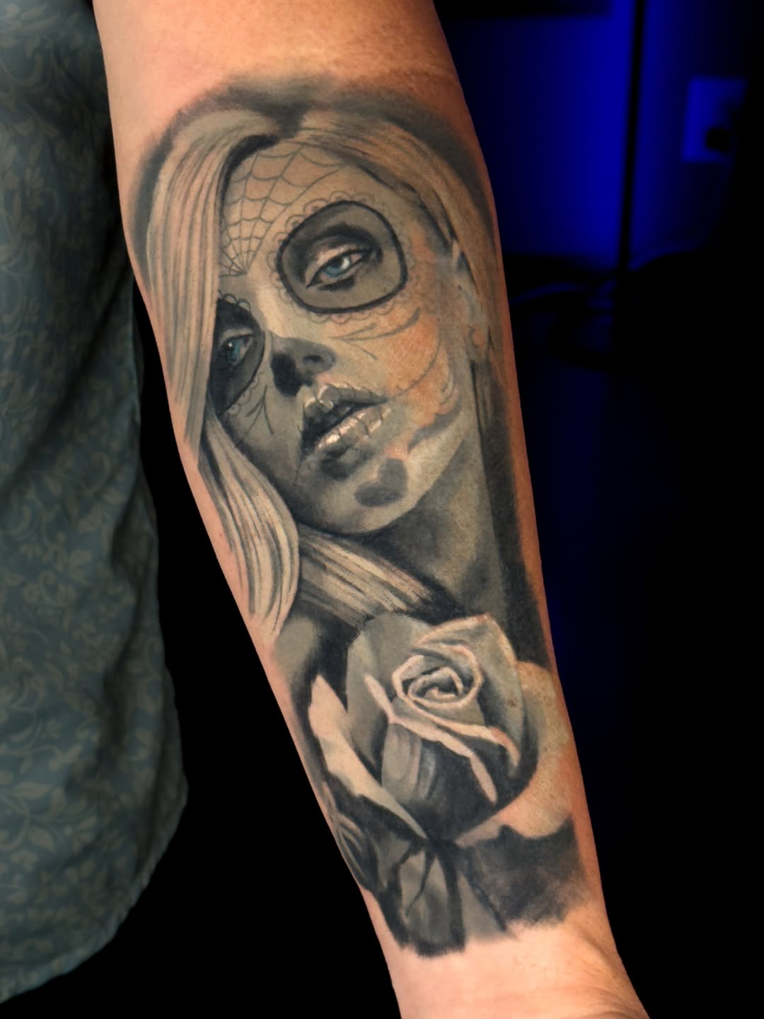 Tattoo by @tattoosbytravis — realism, black_and_grey