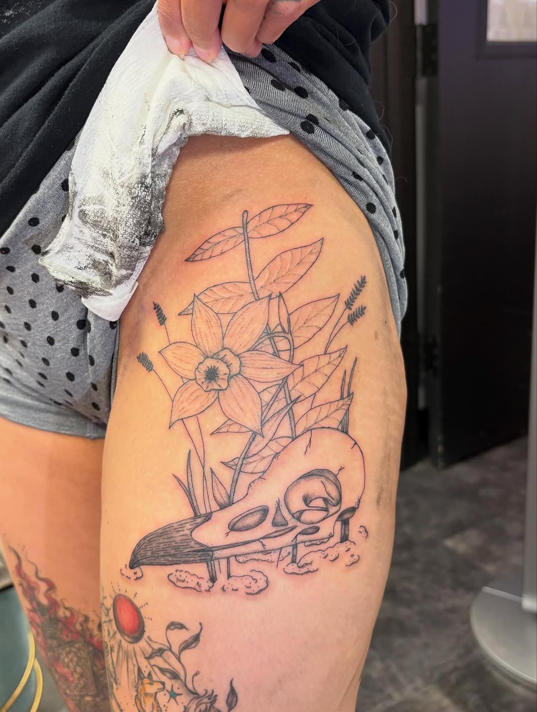 Tattoo by @inked_by_em — fine_line, illustrative