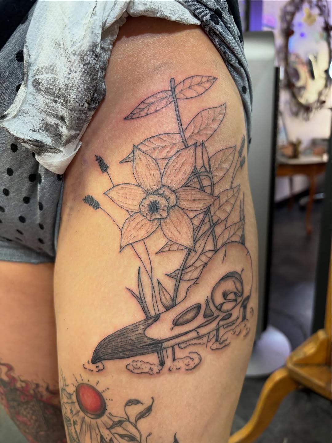 Tattoo by @inked_by_em — fine_line, illustrative