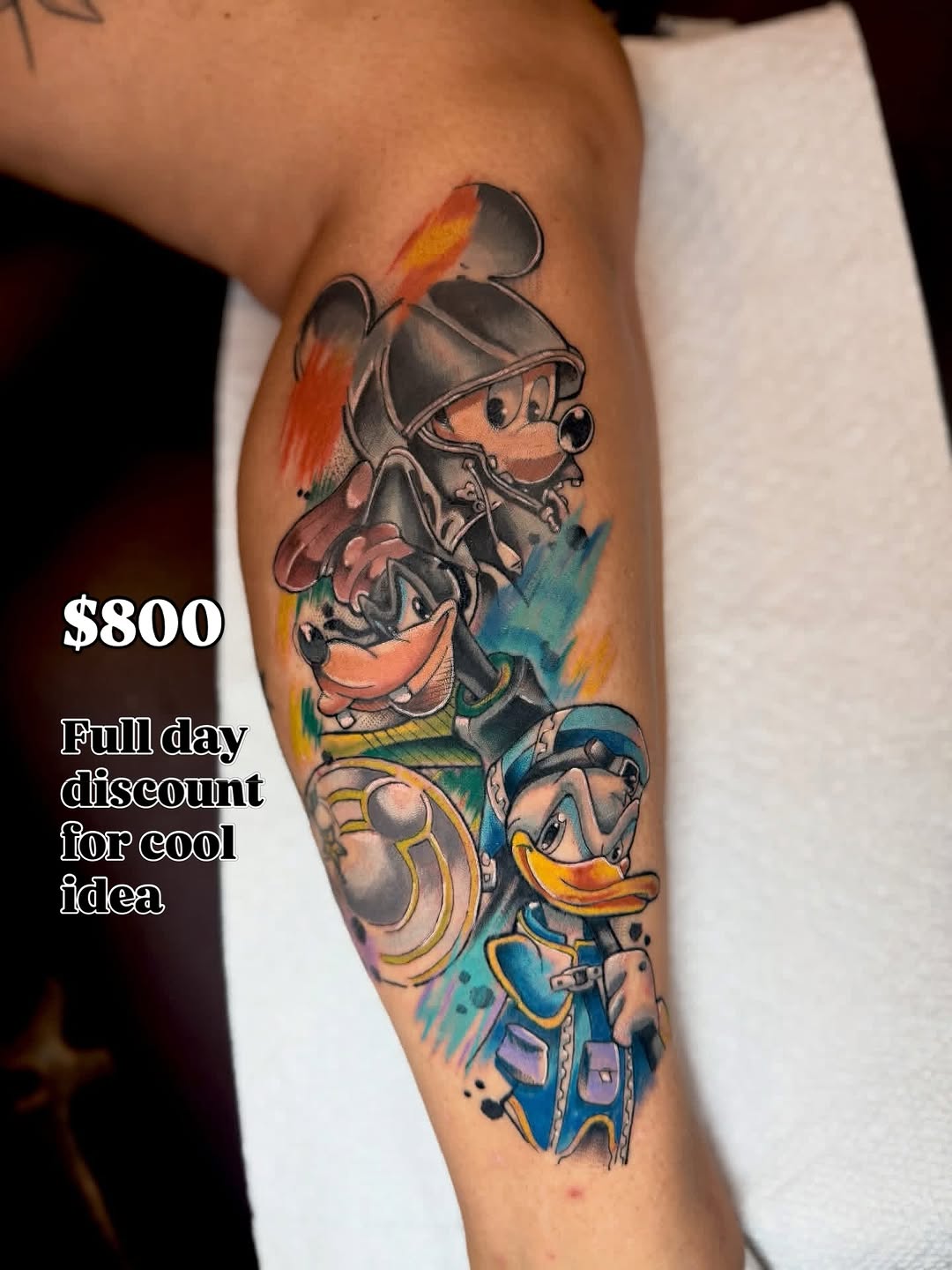 Tattoo by @robertsmithfl — new_school, anime