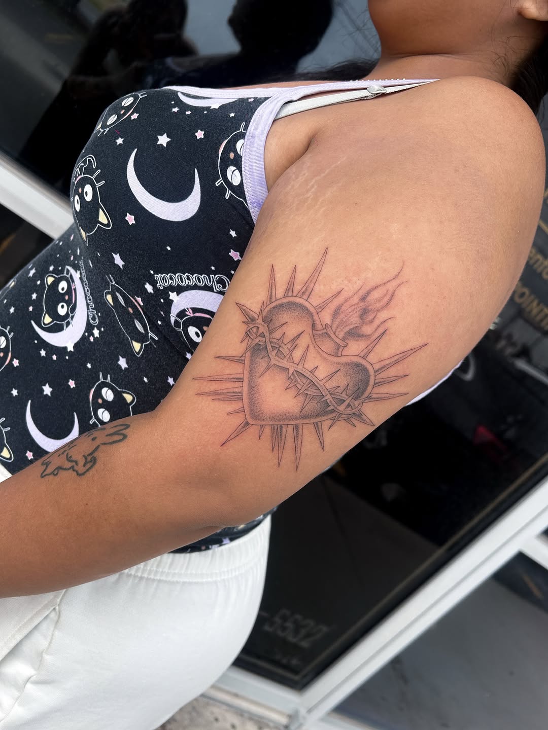 Tattoo by @kandi.kasket โ black_and_grey, fine_line
