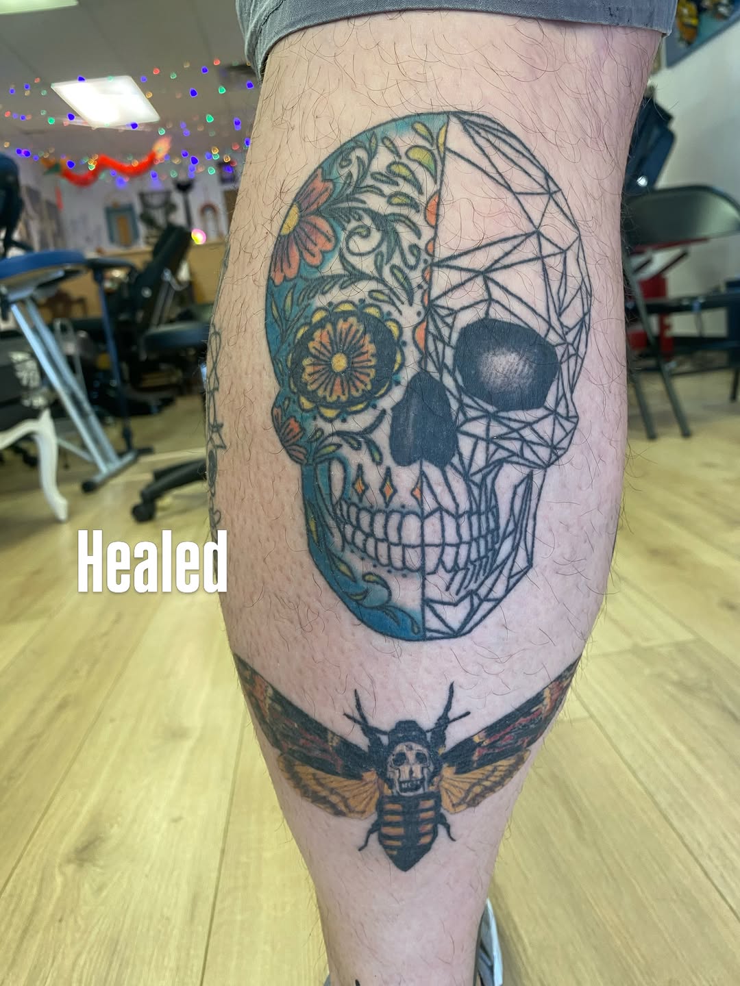 Tattoo by @katielou_tattoo — geometric