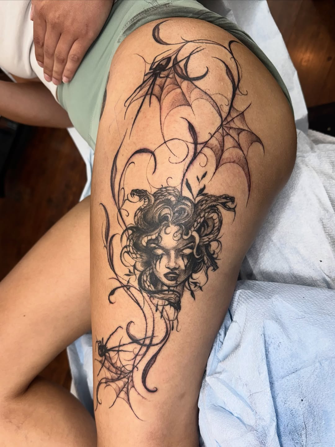 Tattoo by @isa._.tattoos — illustrative, black_and_grey