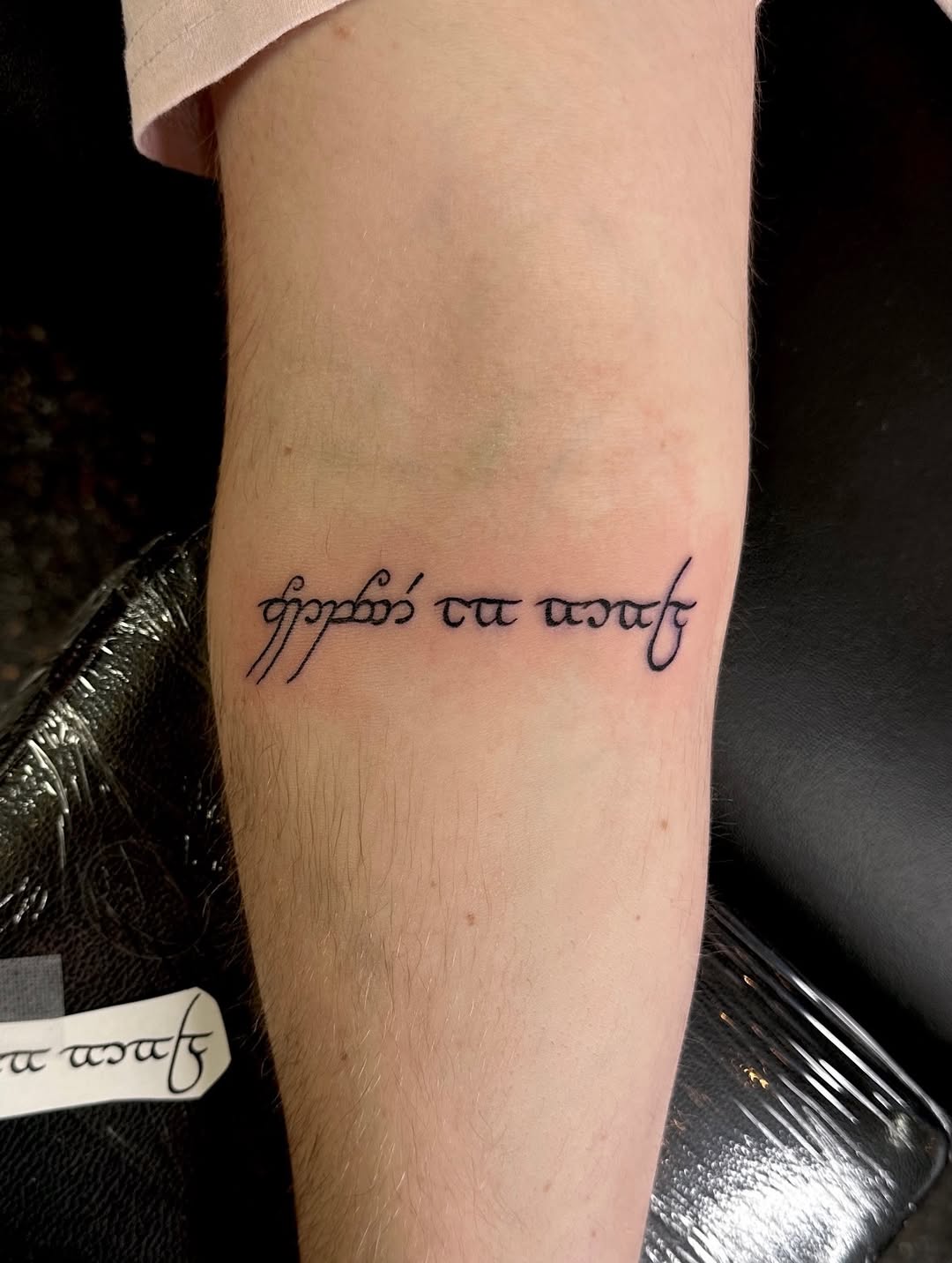 Tattoo by @apa_tattoos — lettering_script, fine_line
