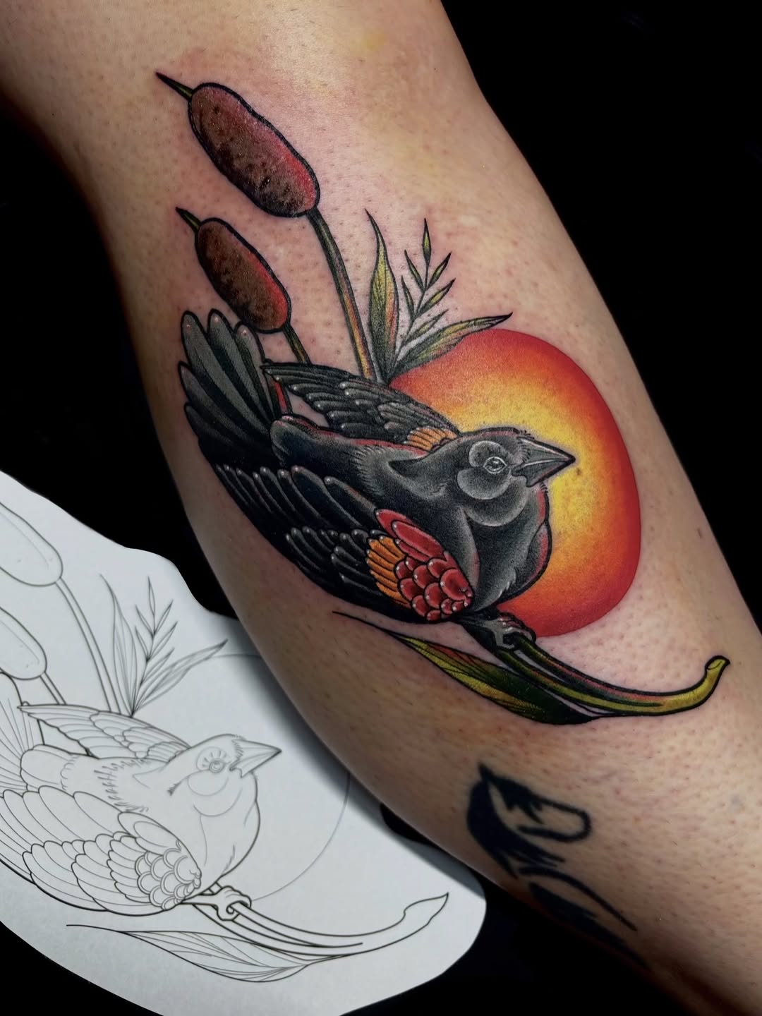 Tattoo by @katscratchtattooss — american_traditional, realism