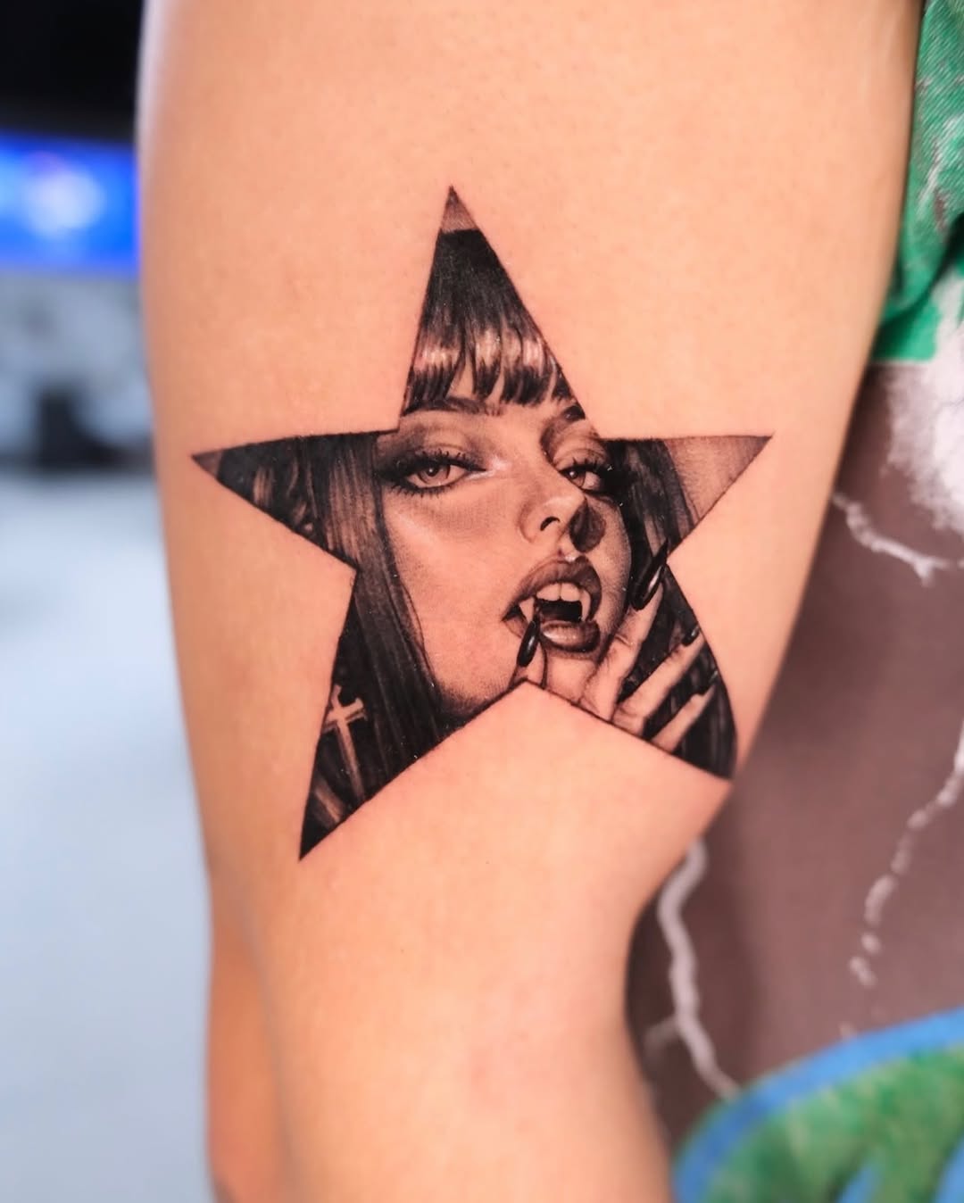 Tattoo by @vox_von_vader — realism, black_and_grey