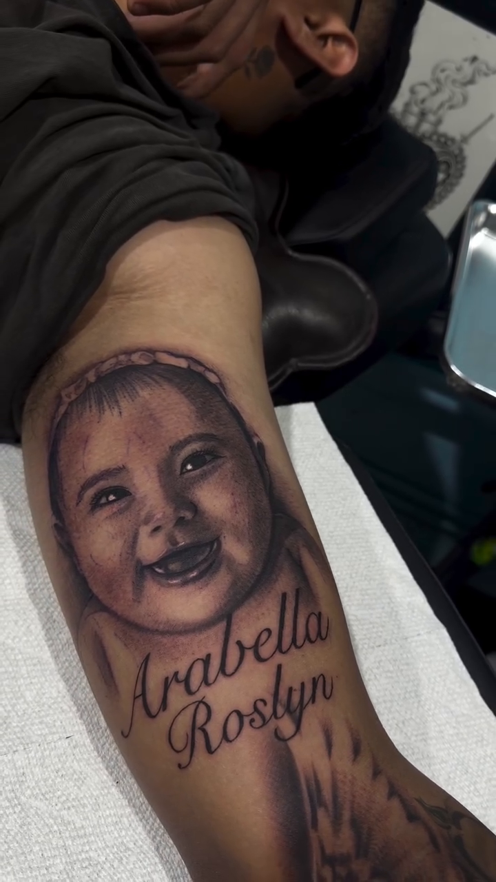 Tattoo by @jasonmartzz — realism, lettering_script