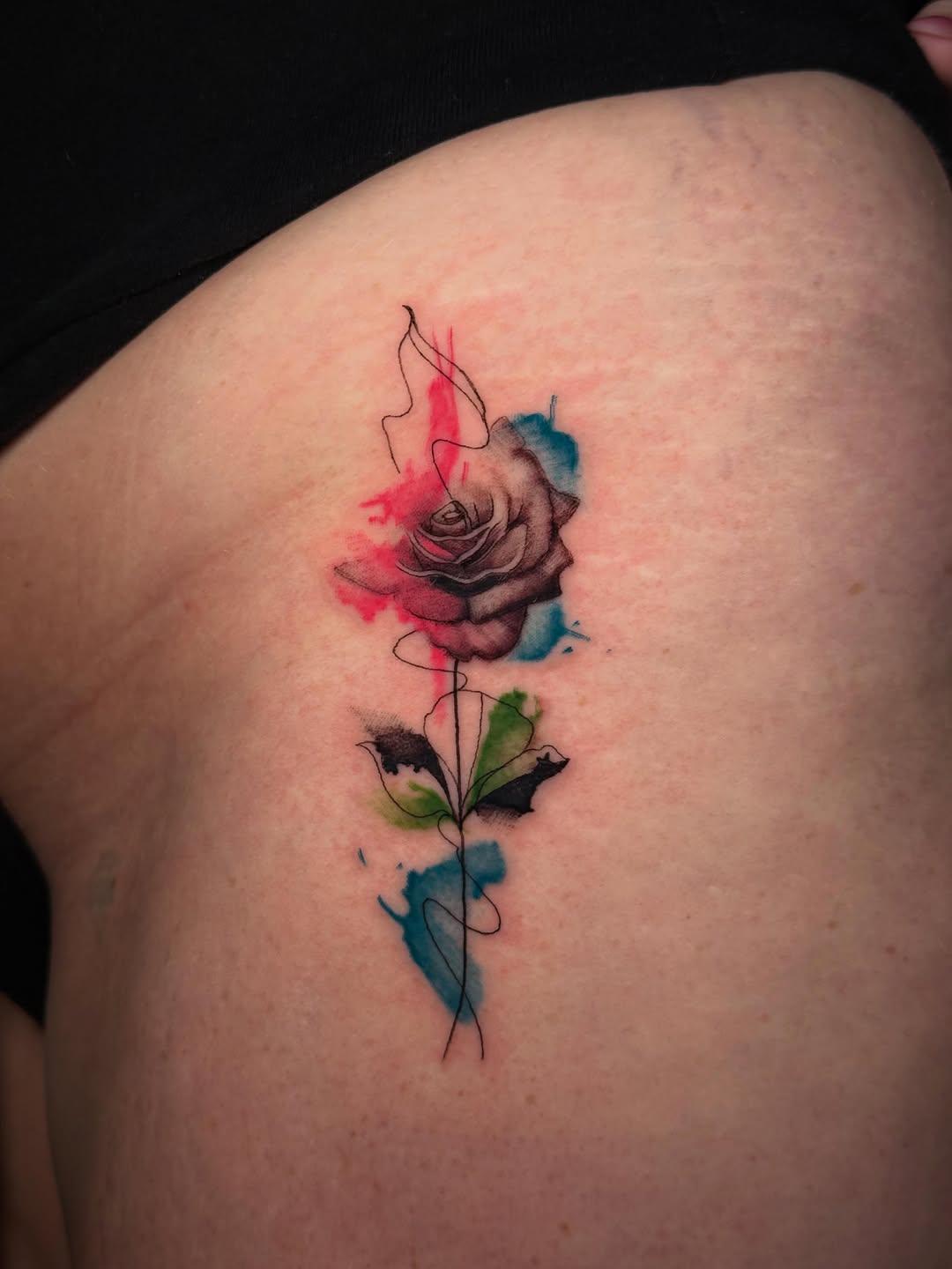 Tattoo by @andyrose_tattoo — illustrative, watercolor