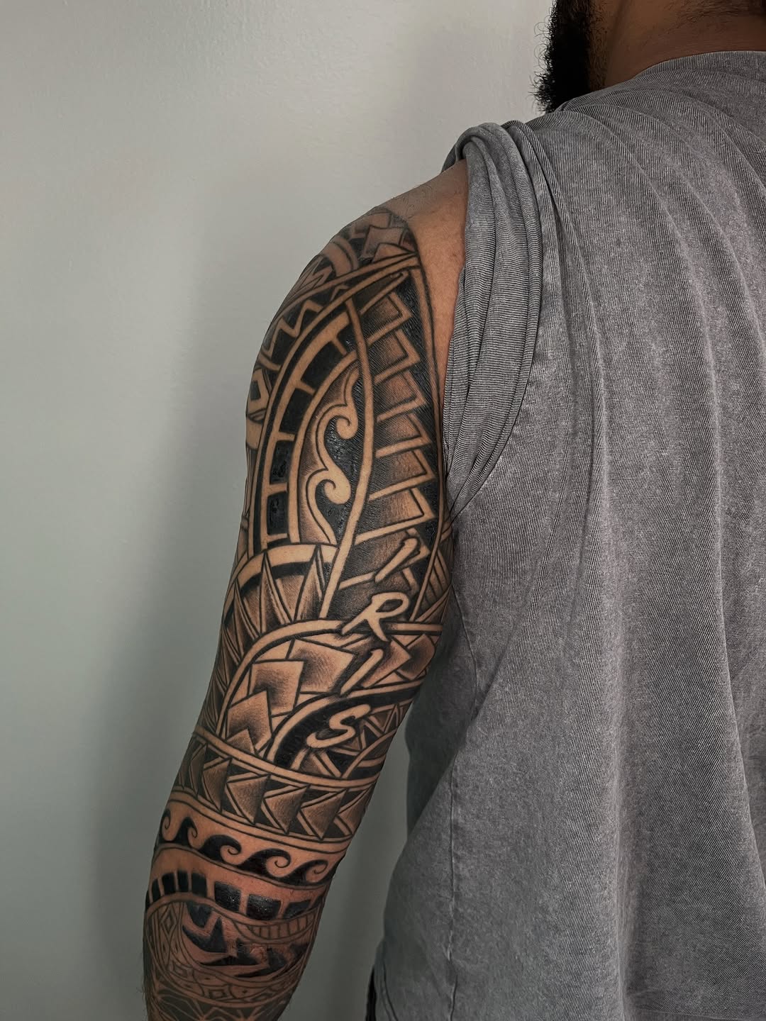 Tattoo by @tattoosbyjordanhunt — tribal, black_and_grey
