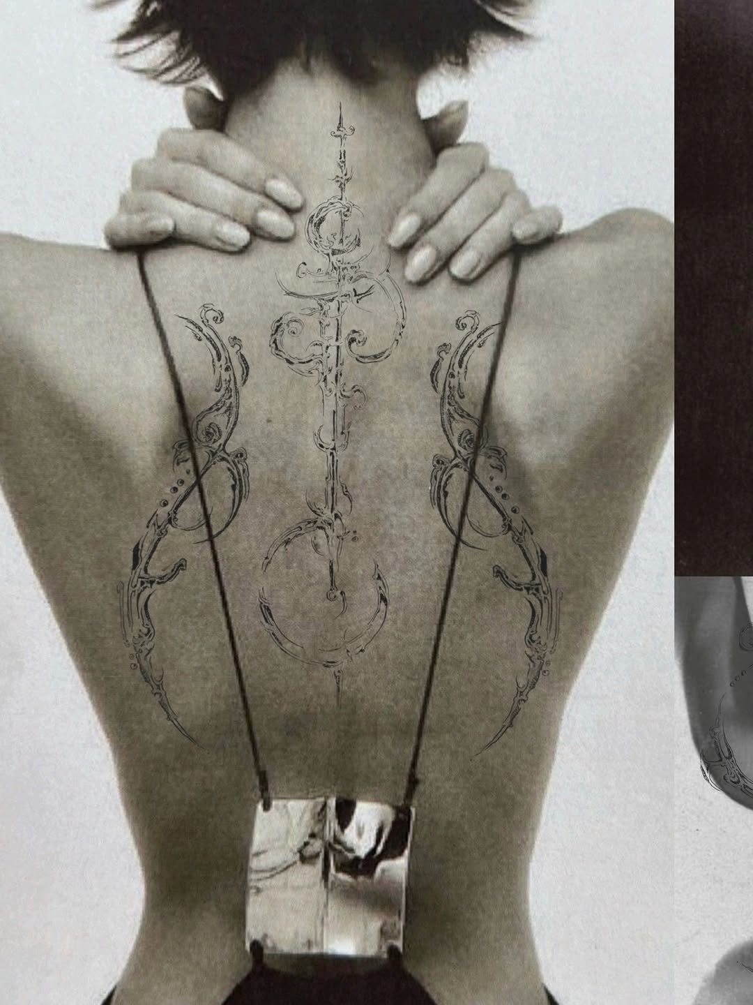Tattoo by @fairygodfather.ink — ornamental, blackwork