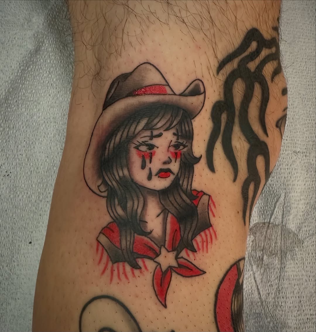 Tattoo by @jrobtattoos — american_traditional, illustrative