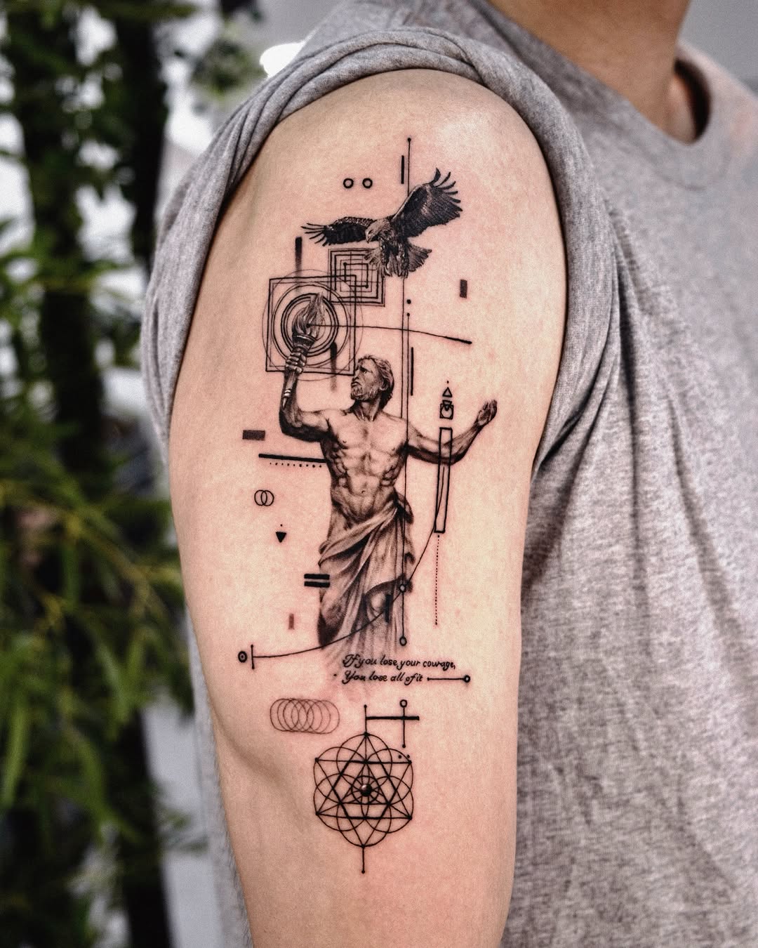 Tattoo by @seraph_gmt — realism, geometric