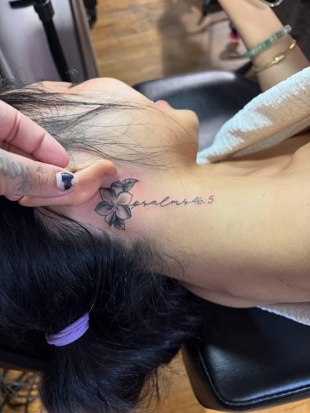 Tattoo by @mimii.inks — fine_line, lettering_script