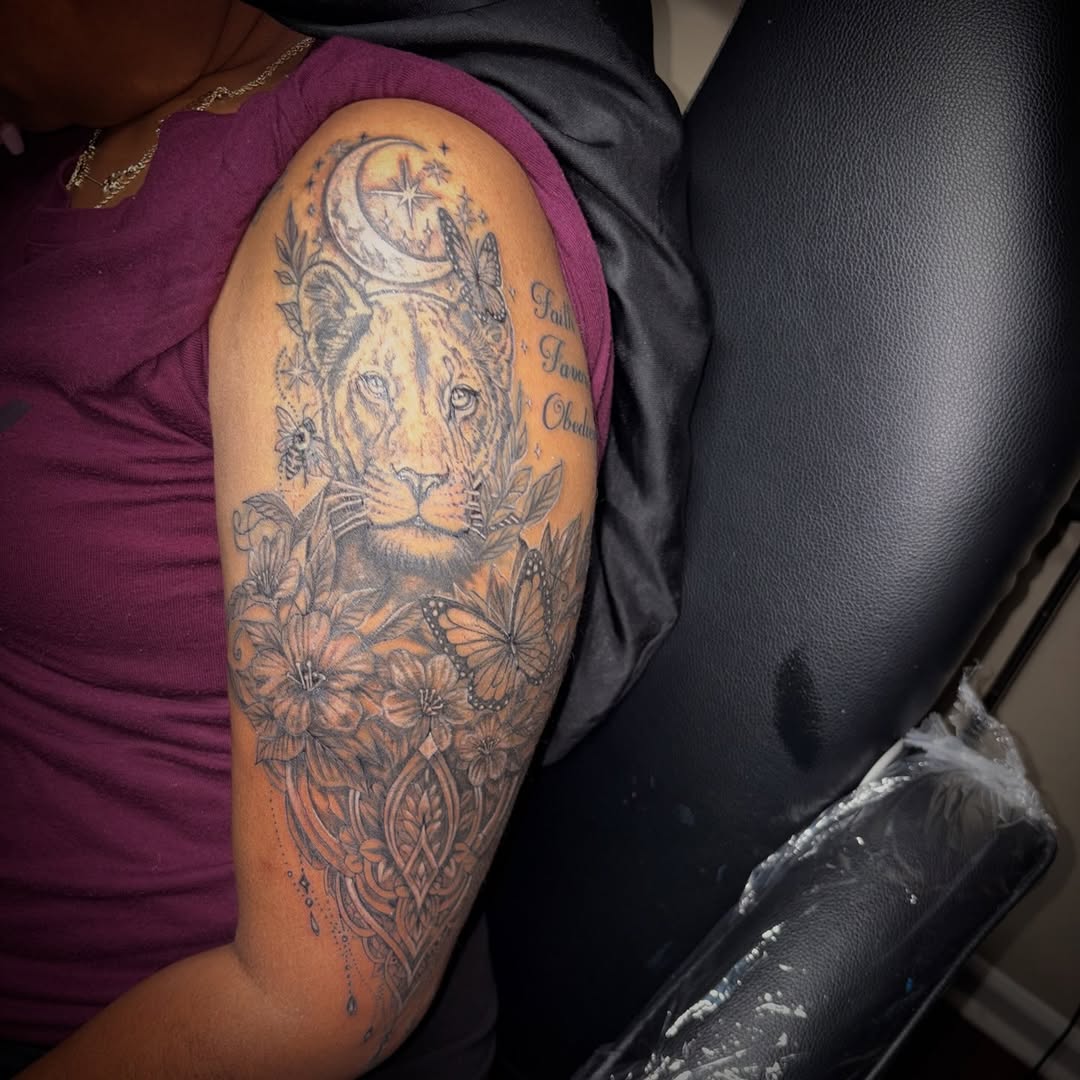 Tattoo by @k.l_tattoo_uptown — black_and_grey