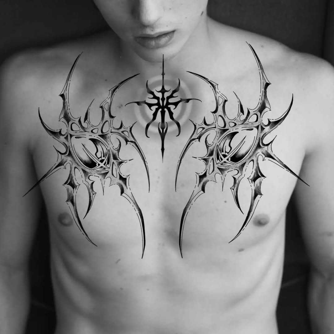 Tattoo by @dazorath — blackwork, geometric