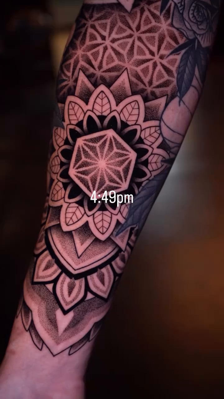 Tattoo by @jasoncalltattooer — geometric, dotwork