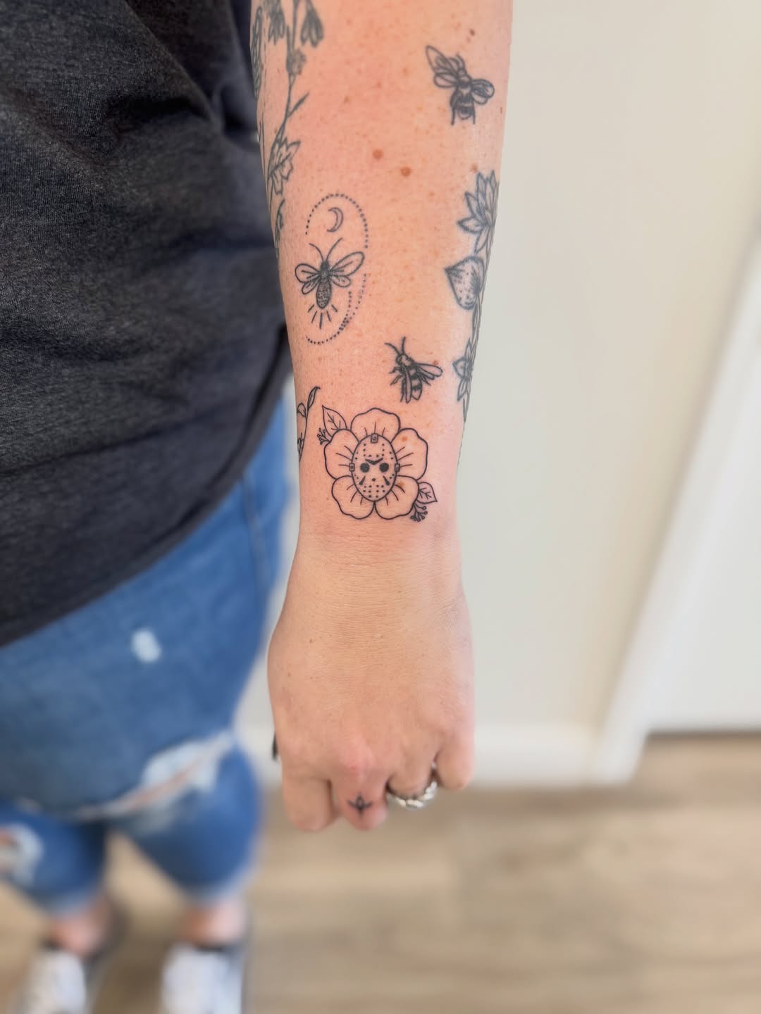Tattoo by @pureblisstinytattoos — illustrative, fine_line