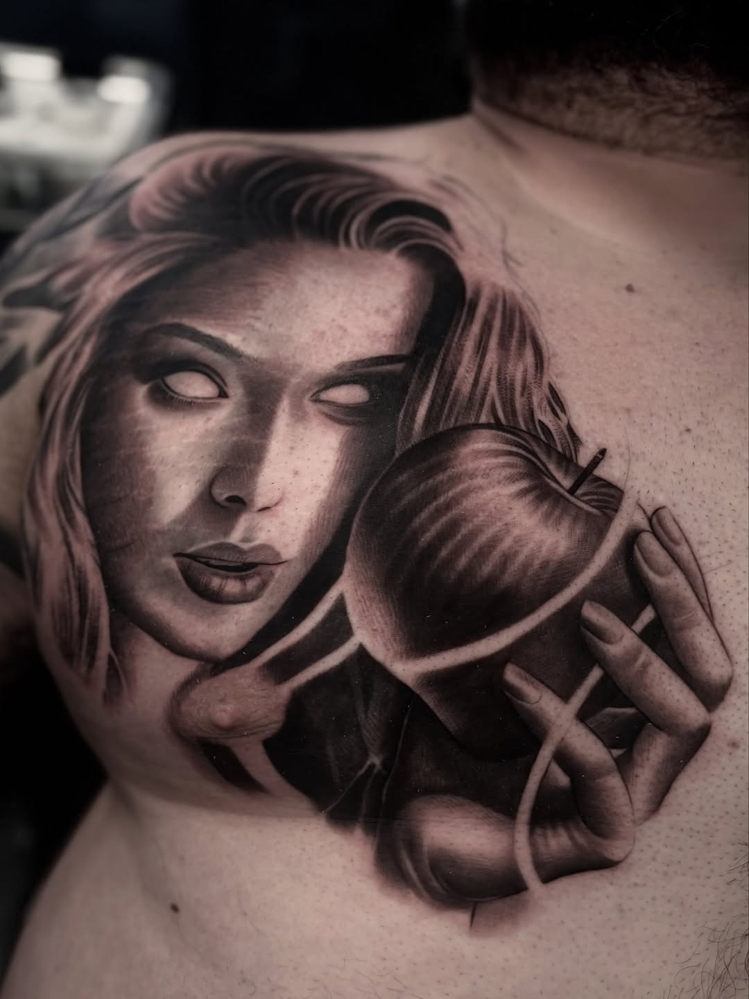 Tattoo by @angel_damiangg β realism, black_and_grey