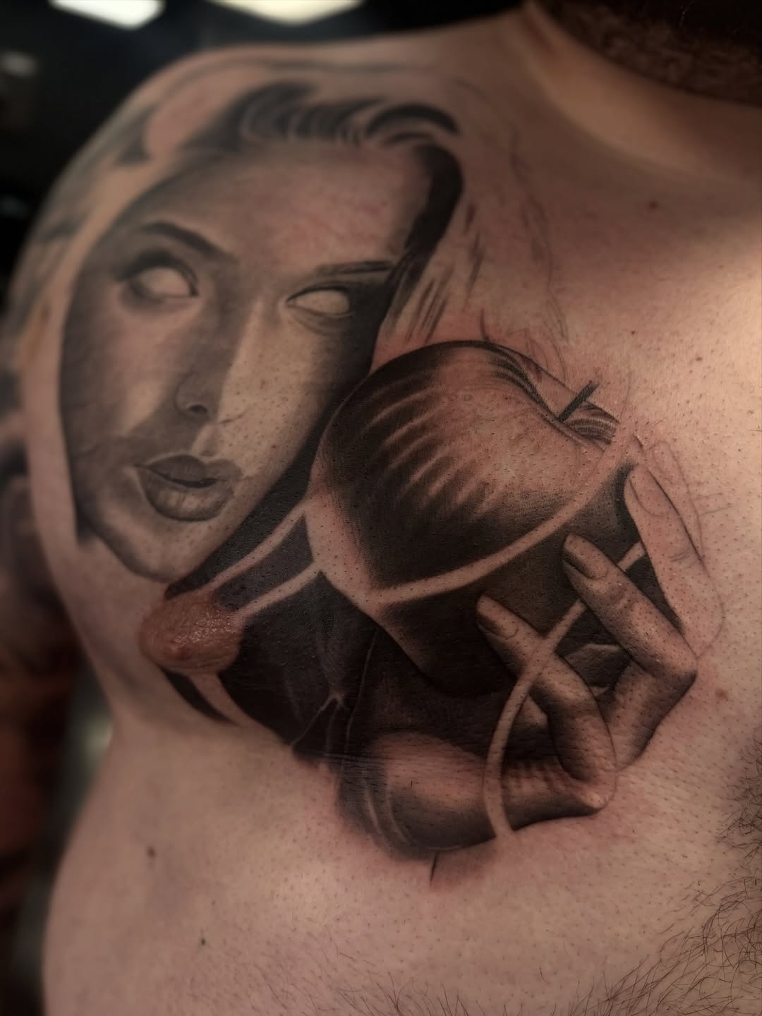 Tattoo by @angel_damiangg β realism, black_and_grey
