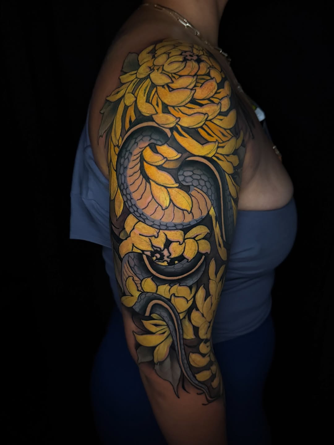 Tattoo by @weekstattoo — japanese_irezumi, black_and_grey