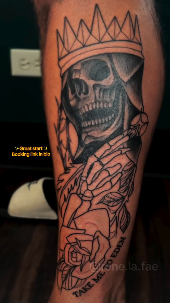 Tattoo by @rene.la.fae β black_and_grey, dark_realism