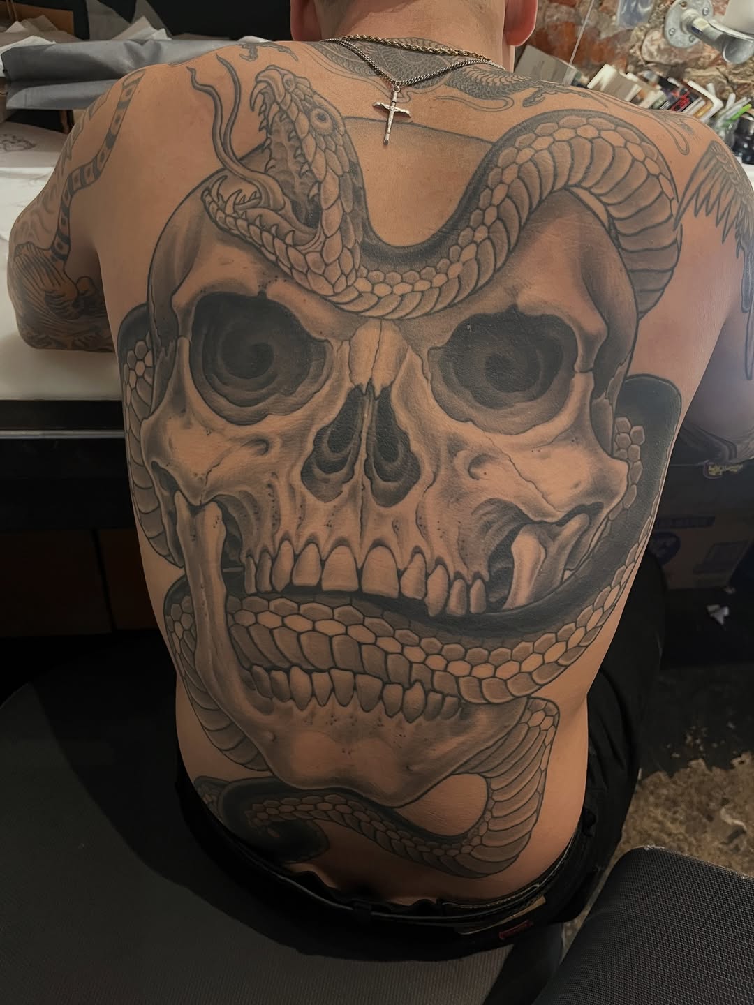 Tattoo by @connalcreates — realism, black_and_grey